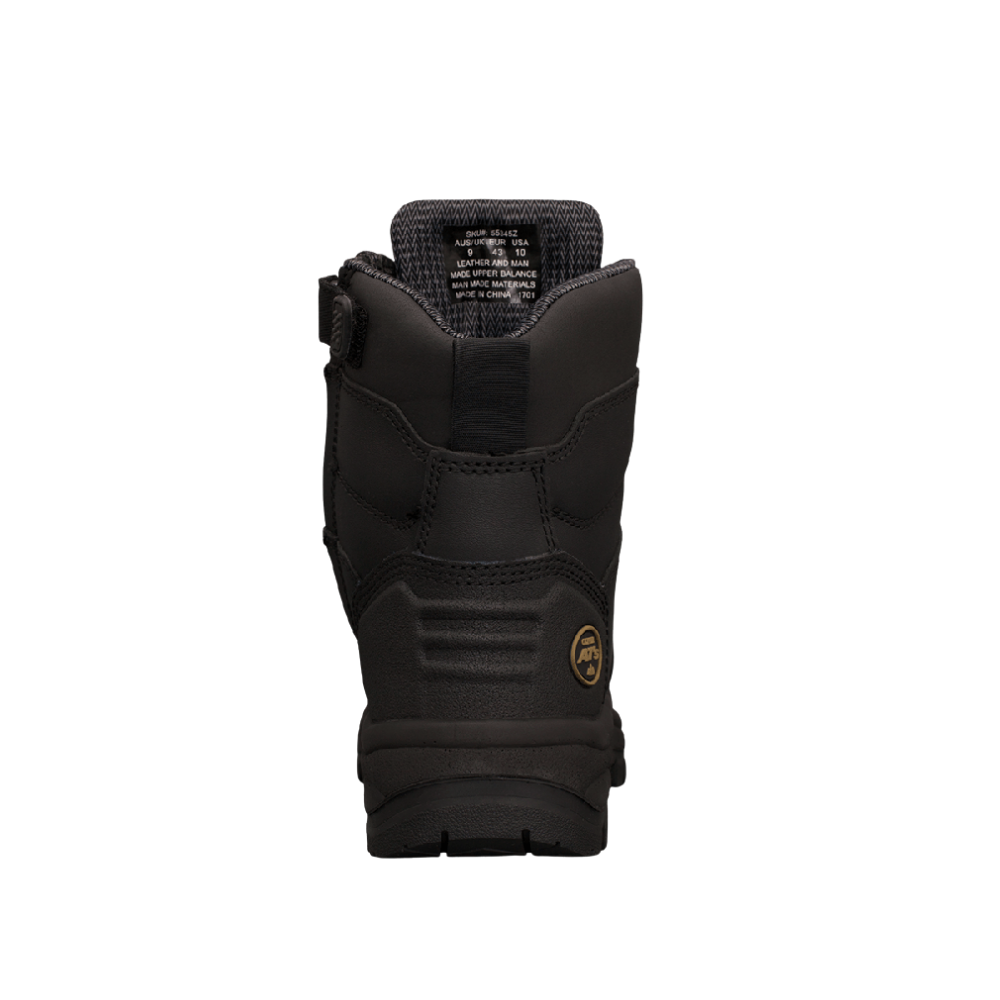 Oliver 55-345Z 150mm High Leg Zip Sided Steel Toe Safety Boot with Scuff Cap - Black