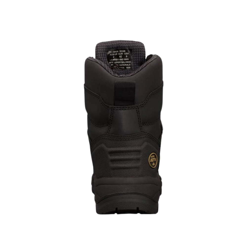 Oliver 55-346 150mm High Leg Lace Up Steel Toe Met Boot with Scuff Cap - Black