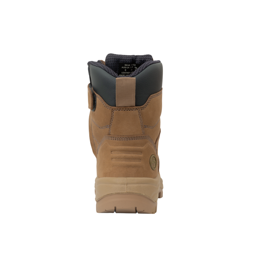 Oliver 55-352Z 150mm High Leg Zip Sided Steel Toe Safety Boot with Scuff Cap - Stone