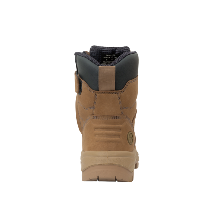 Oliver 55-352Z 150mm High Leg Zip Sided Steel Toe Safety Boot with Scuff Cap - Stone