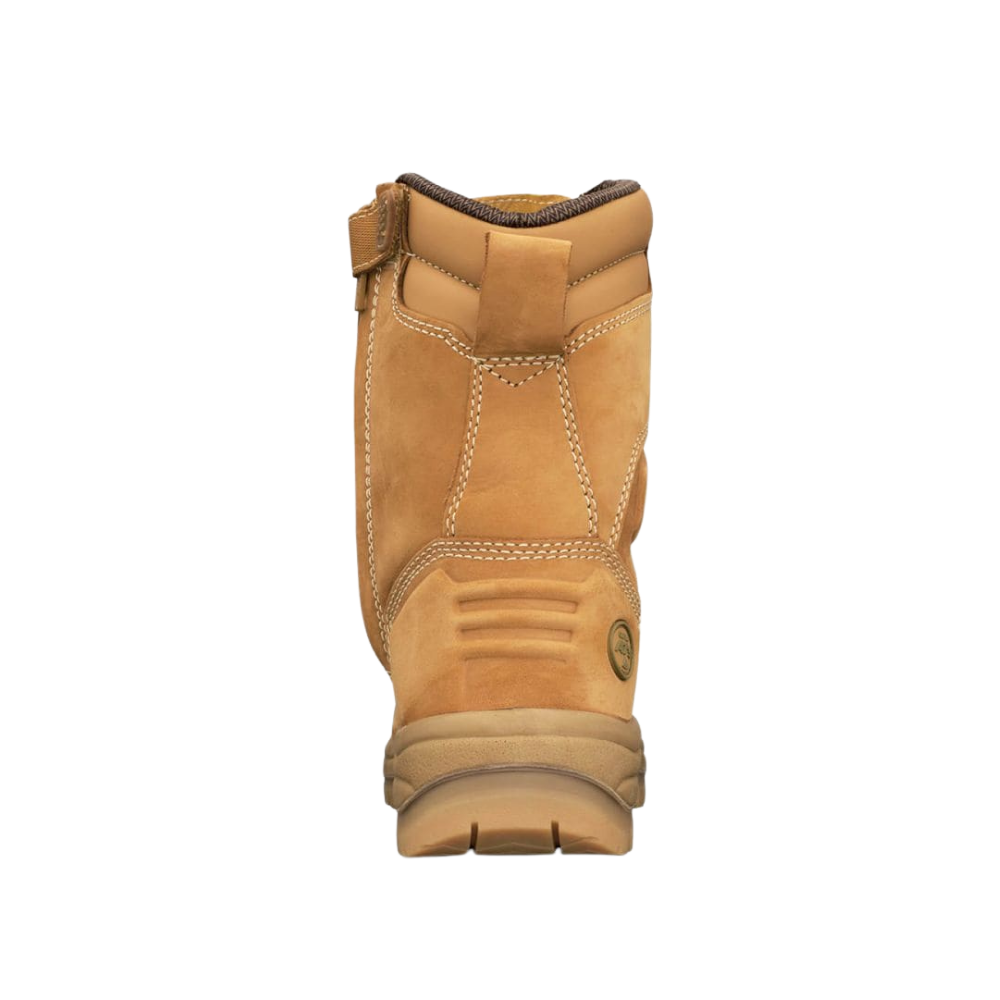 Oliver 55-385 200mm High Leg Zip Sided Steel Toe Safety Boot with Scuff Cap - Wheat