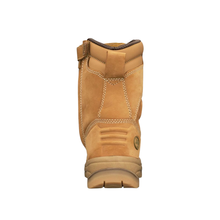Oliver 55-385 200mm High Leg Zip Sided Steel Toe Safety Boot with Scuff Cap - Wheat