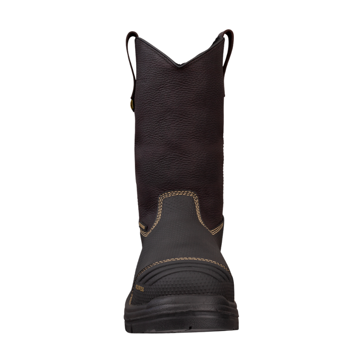 Oliver 65-493 240mm High Leg Pull On Steel Toe Caustic Waterproof Riggers Boot - Brown