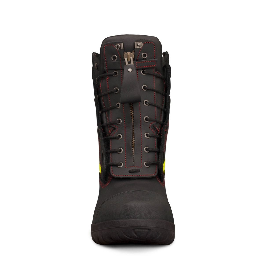 Oliver 66-495 230mm High Leg Lace Up Structural Firefighters Boot - Black