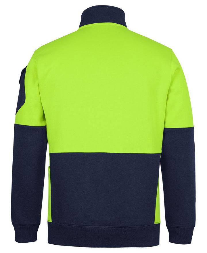 JBs 350g Hi Vis 1/2 ZIp Trade Fleece 6CHVF
