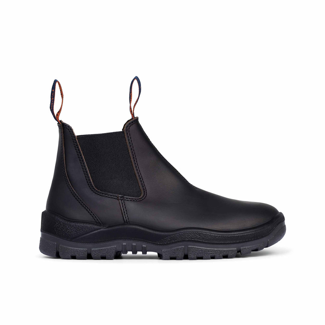 Mongrel #916 Non-Safety Elastic Sided V-Cut Boot - Black Oil Kip