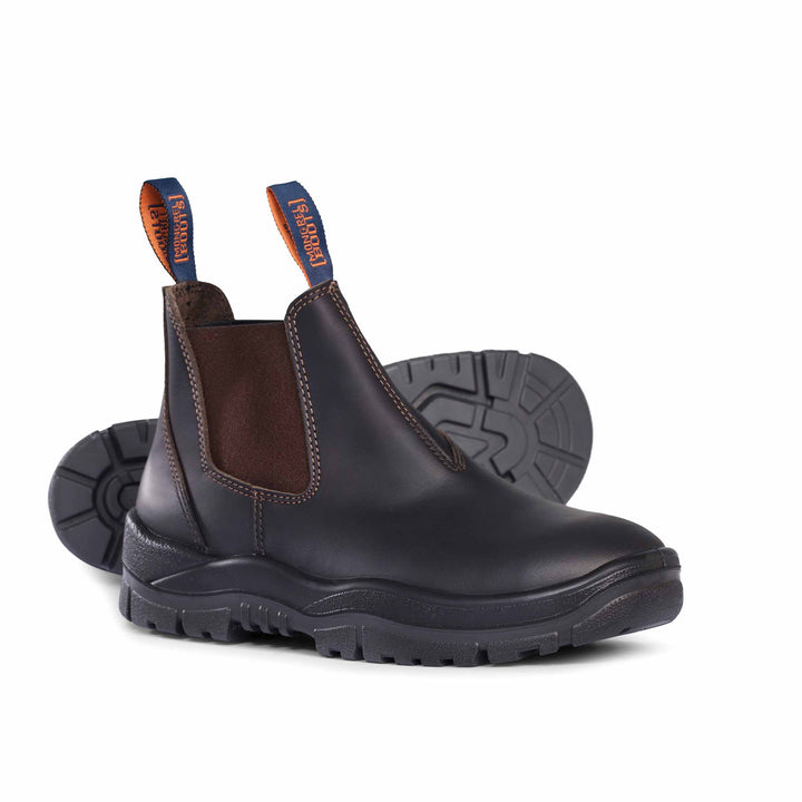 Mongrel #916 Non-Safety Elastic Sided V-Cut Boot - Claret Oil Kip