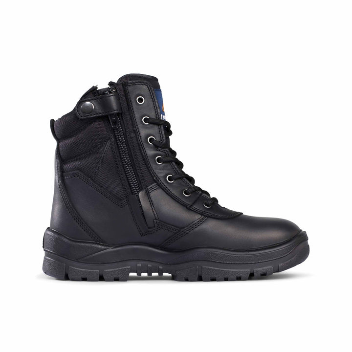 Mongrel #951 Non-Safety High Leg Zip Sided Boot - Black
