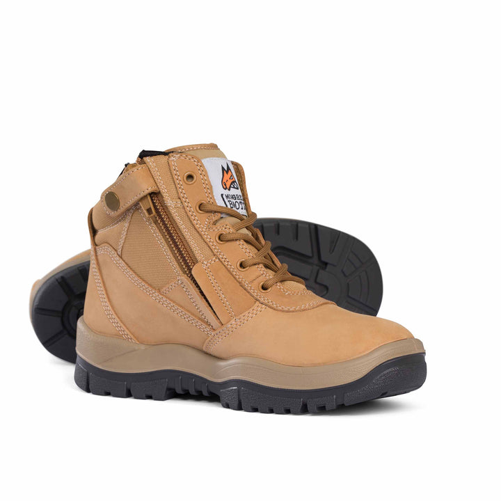 Mongrel #961 Non-Safety Zip Sided Boot - Wheat
