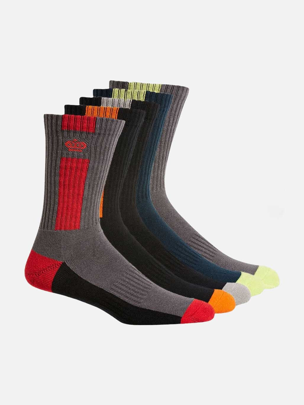 KingGee Men's Crew Work Socks 5-Pack K09035