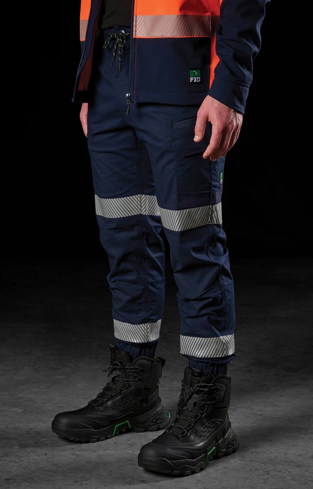 FXD WP-12CT Elastic Waist Stretch Ripstop Ankle-Cuff Taped Work Pant