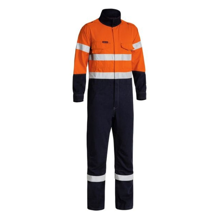 BISLEY TECASAFE+ HI VIS FLAME RESISTANT COVERALLS