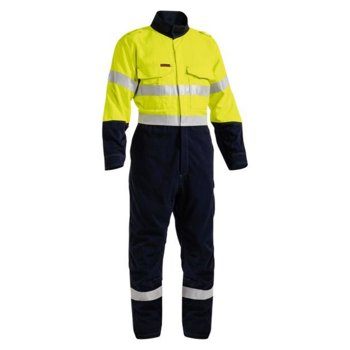 BISLEY TECASAFE+ HI VIS FLAME RESISTANT COVERALLS