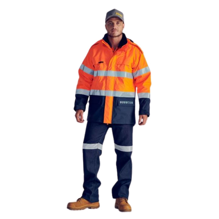 BISLEY TAPED 2T HI VIS FR *HRC3* WET WEATHER JACKET