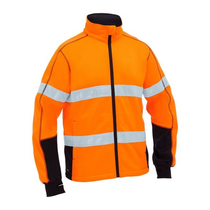 BISLEY HI VIS TAPED ZIP FRONT FLEECE JACKET