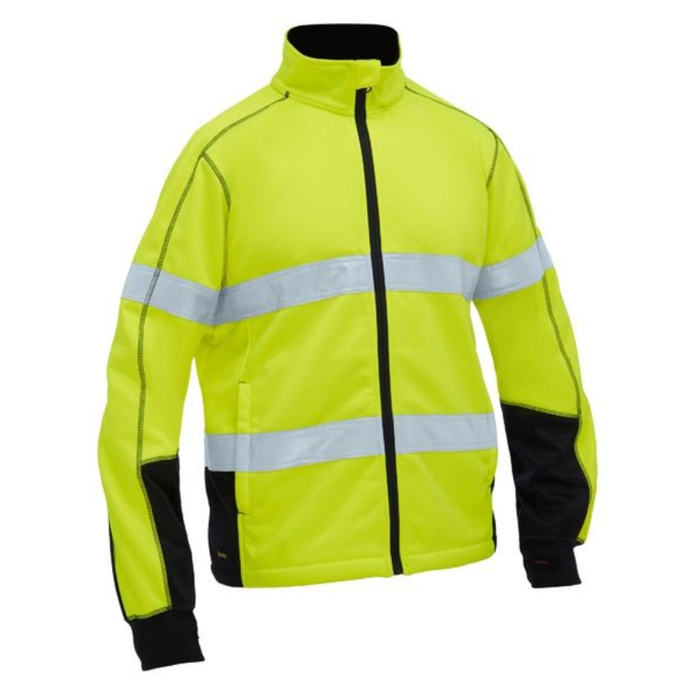 BISLEY HI VIS TAPED ZIP FRONT FLEECE JACKET