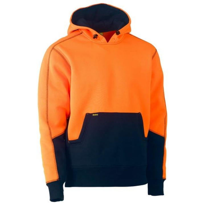 BISLEY HV 300gsm FLEECE HOODIE PULLOVER