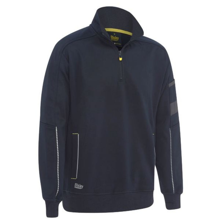 BISLEY WORK FLEECE 1/4 ZIP PULLOVER WITH SHERPA LINING