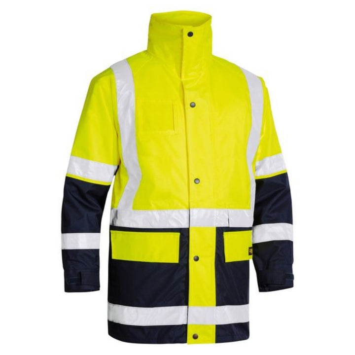 BISLEY 5-in-1 HI VIS RAIN JACKET