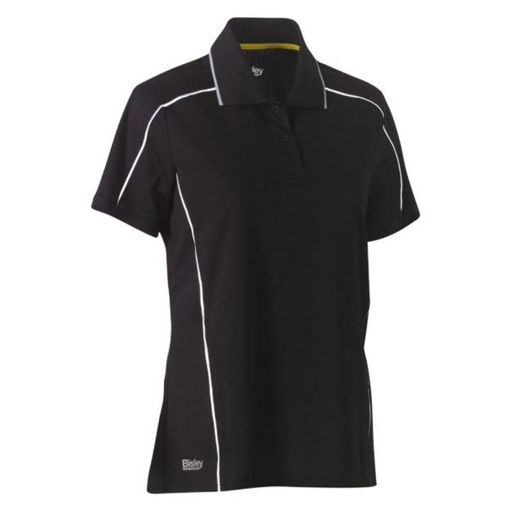 BISLEY WOMENS COOL MESH SHORT SLEEVE POLO, POLY 130gsm