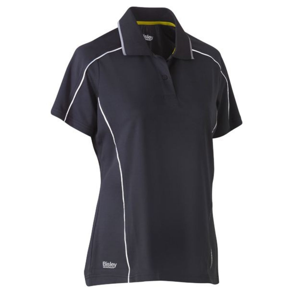 BISLEY WOMENS COOL MESH SHORT SLEEVE POLO, POLY 130gsm