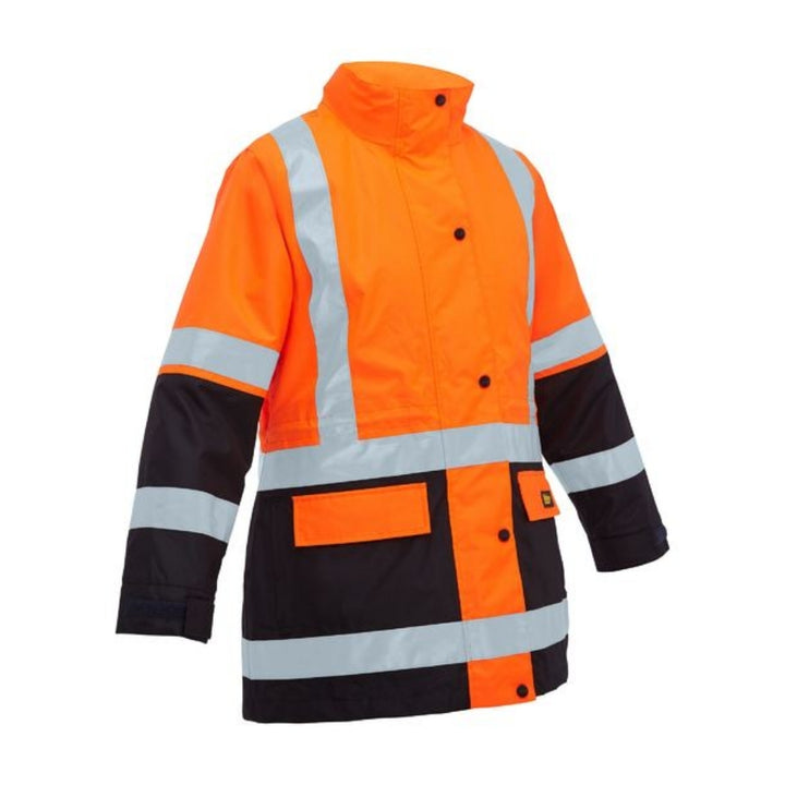 BISLEY WOMENS HI VIS TAPED 5 in 1 RAIN JACKET
