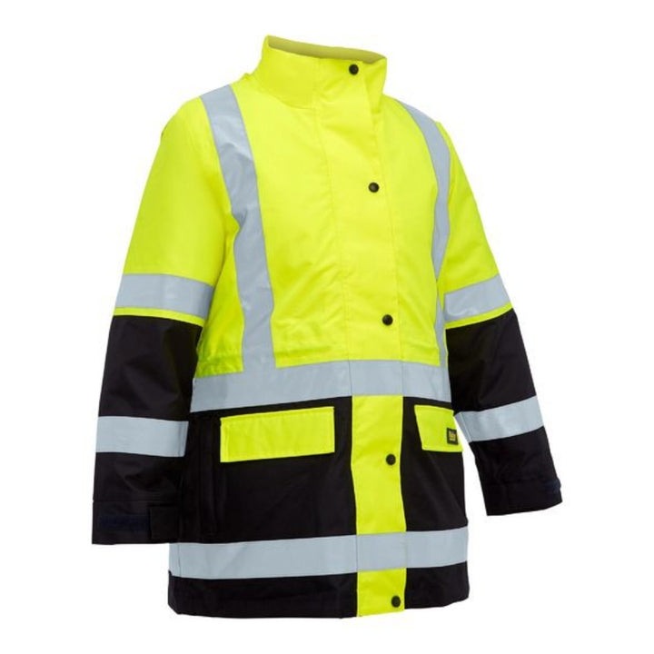 BISLEY WOMENS HI VIS TAPED 5 in 1 RAIN JACKET