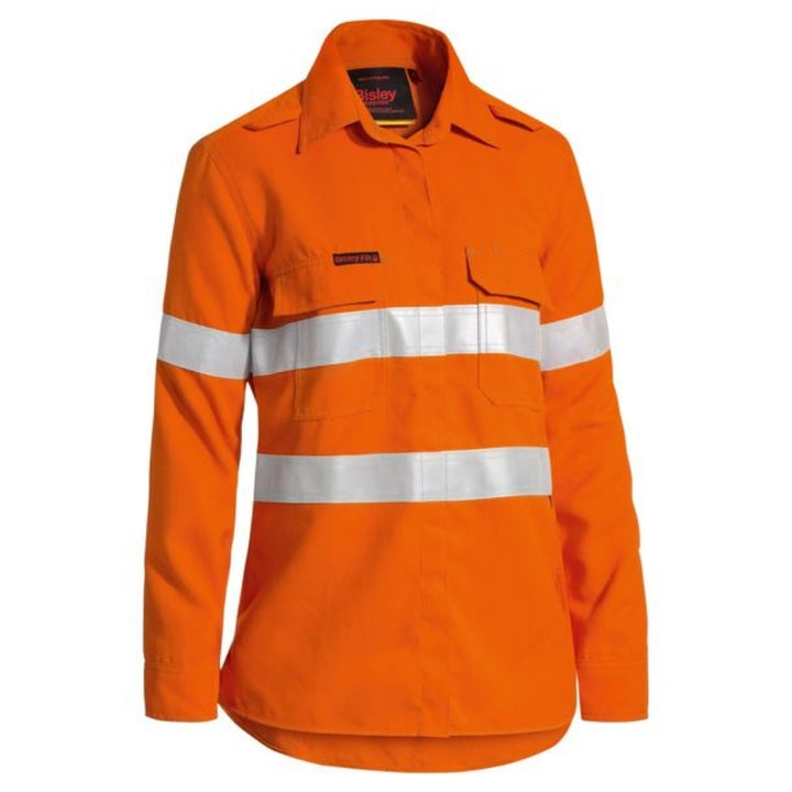 BISLEY WOMENS LIGHTWEIGHT D/N LONG SLEEVE FRAC SHIRT