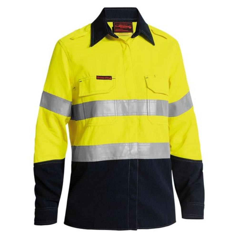 BISLEY WOMENS LIGHTWEIGHT D/N LONG SLEEVE FRAC SHIRT