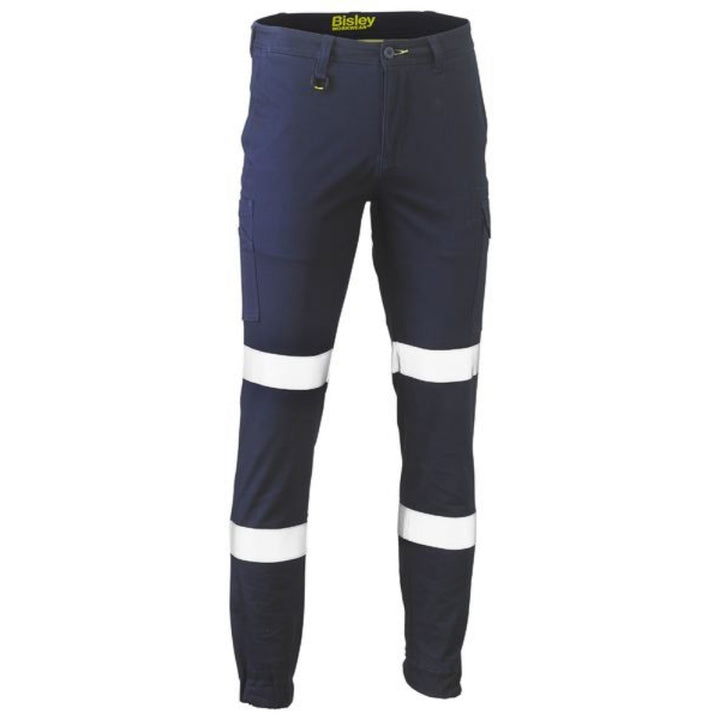 BISLEY Cotton Stretch Cargo Cuffed Pant With Tape