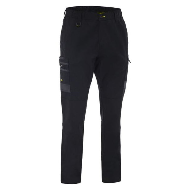 BISLEY FLEX & MOVE MENS STRETCH CANVAS ELASTIC WAIST CARGO PANTS