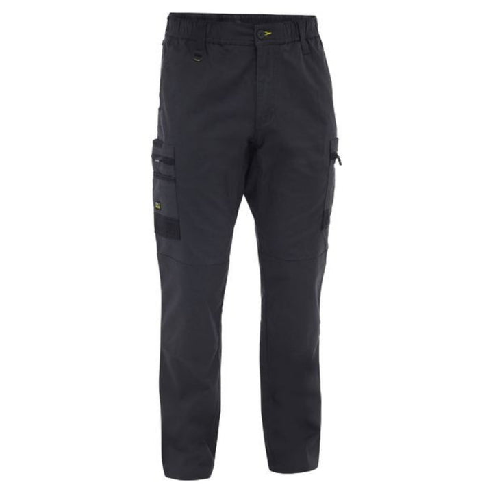 BISLEY FLEX & MOVE MENS STRETCH CANVAS ELASTIC WAIST CARGO PANTS