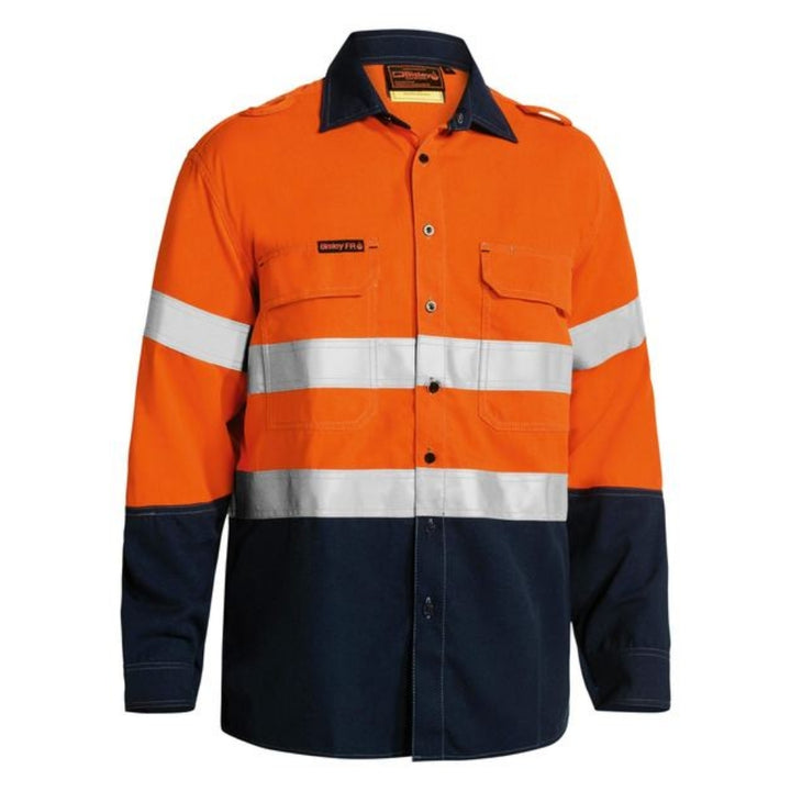 BISLEY T/SAFE+ LIGHTWEIGHT VENTED D/N LONG SLEEVE FR SHIRT
