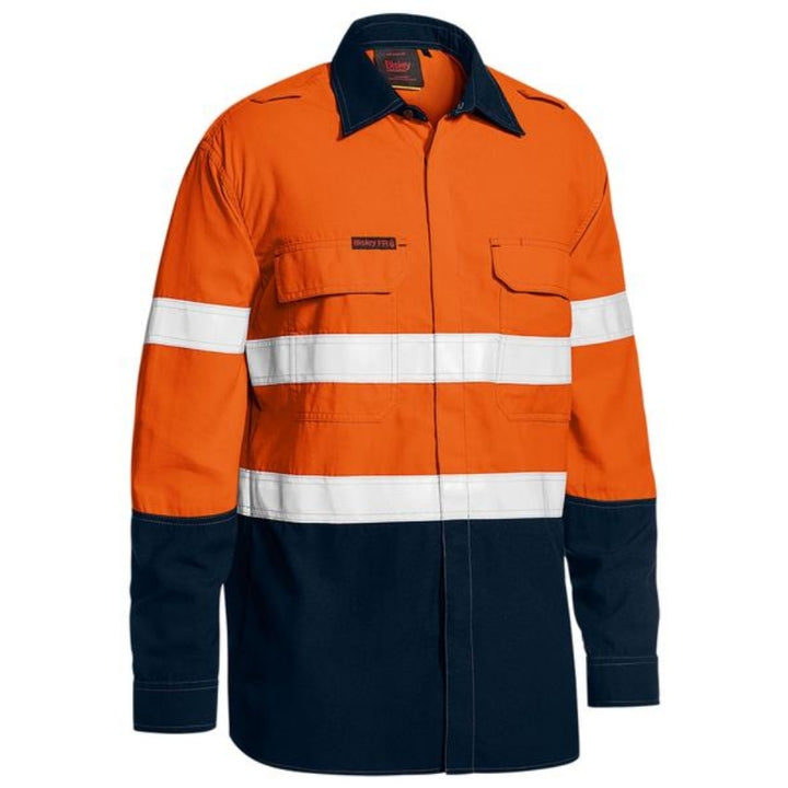 BISLEY LIGHTWEIGHT D/N LONG SLEEVE FR TECASAFE SHIRT