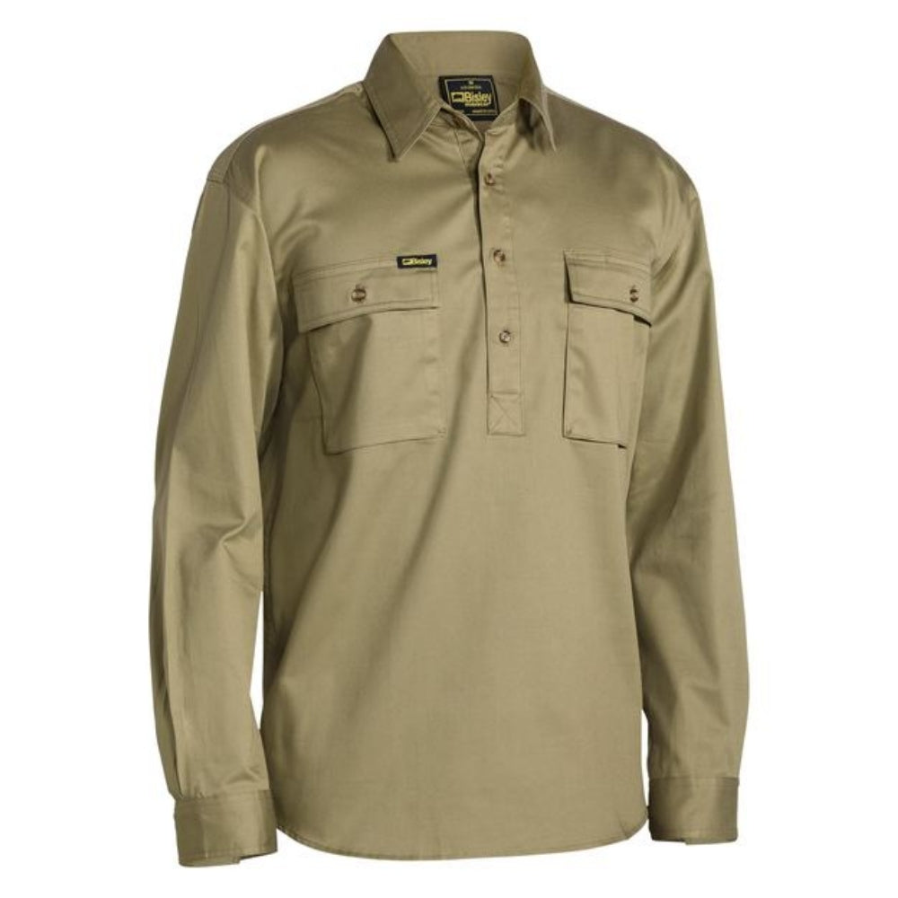 BISLEY CD C/FR LONG SLEEVE SHIRT 190GSM