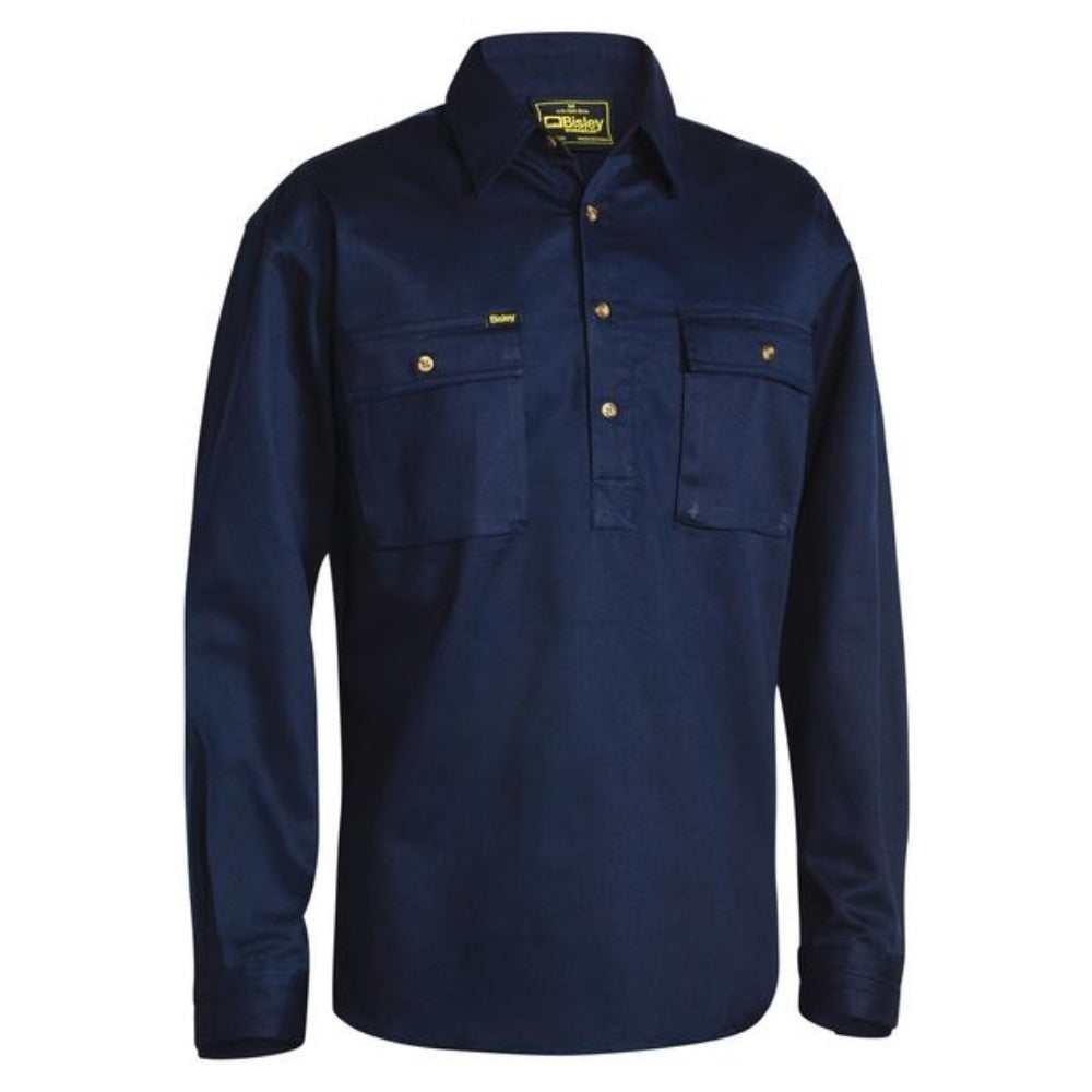BISLEY CD C/FR LONG SLEEVE SHIRT 190GSM