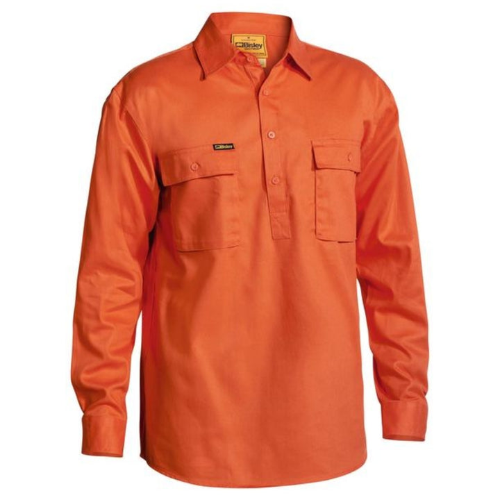 BISLEY CD C/FR LONG SLEEVE SHIRT 190GSM
