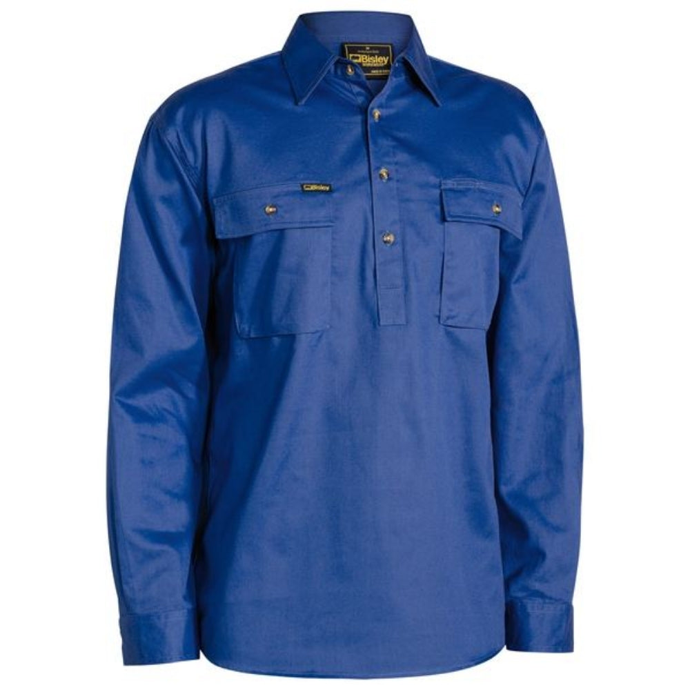 BISLEY CD C/FR LONG SLEEVE SHIRT 190GSM