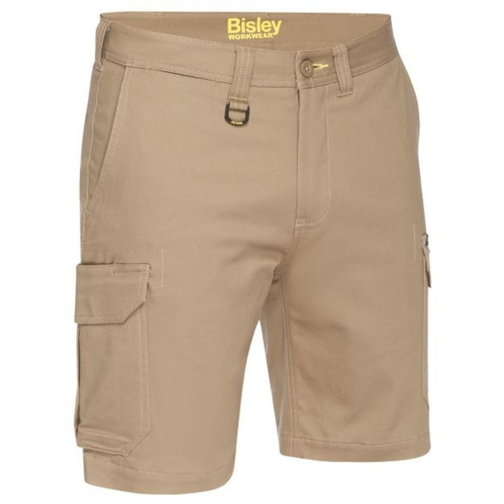 BISLEY STRETCH COTTON DRILL CARGO SHORTS