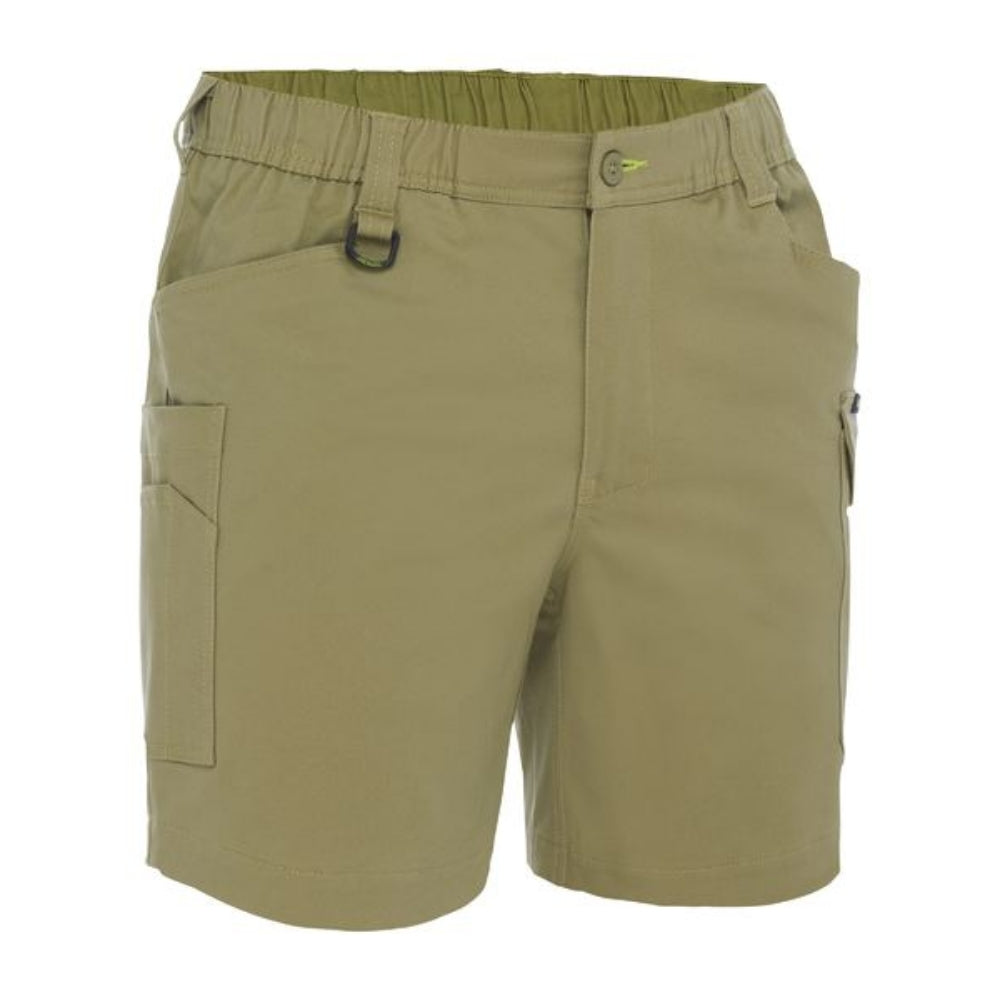 BISLEY STRETCH COTTON ELASTIC WAIST CARGO SHORT