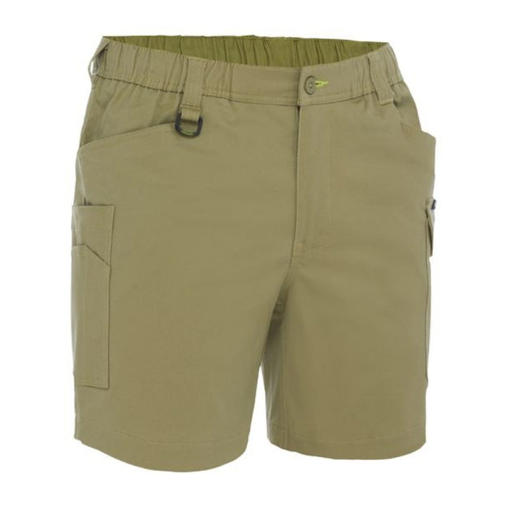 BISLEY STRETCH COTTON ELASTIC WAIST CARGO SHORT