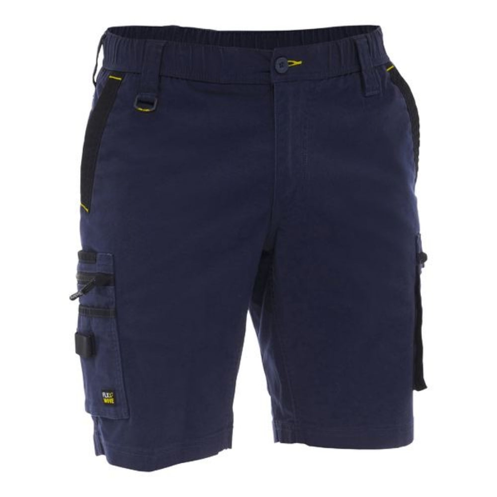 BISLEY FLX & MOVE 4-WAY STRETCH ELASTIC WAIST CARGO SHORT
