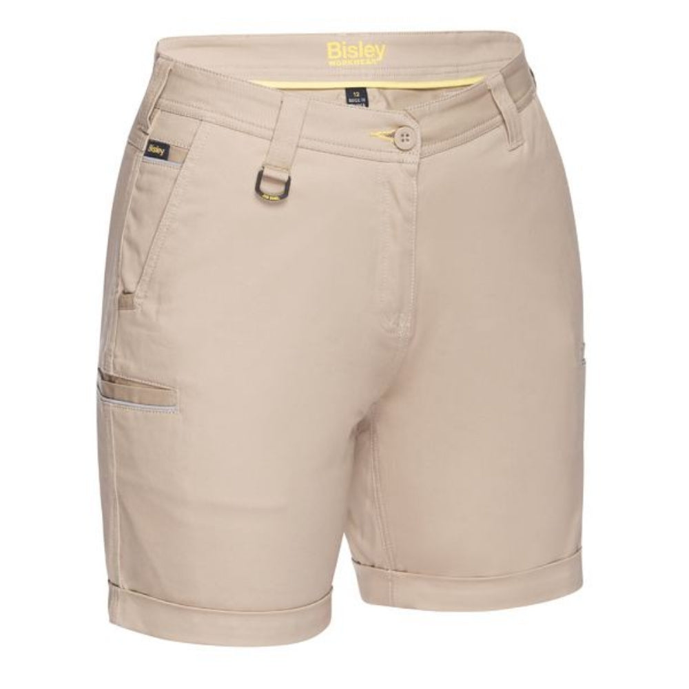 BISLEY WOMENS STRETCH COTTON CARGO SHORT
