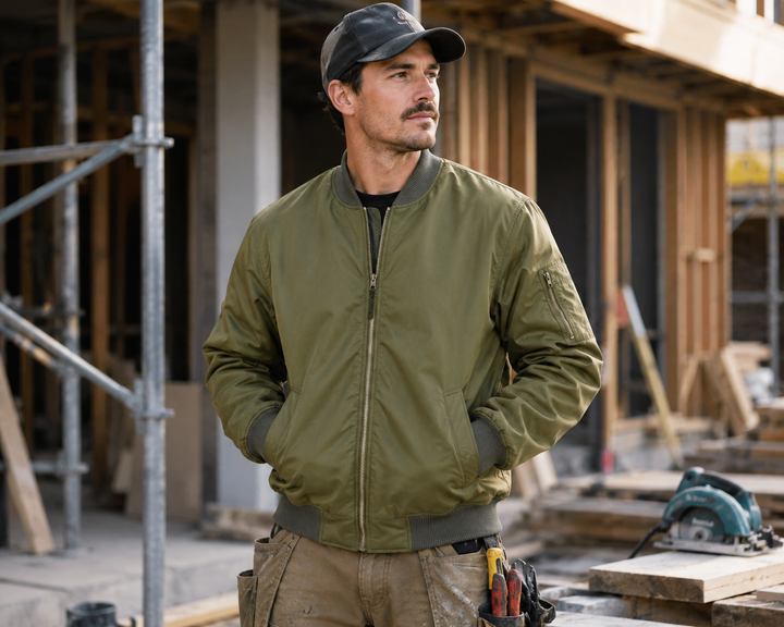 BRAHMA BOMBER JACKET,  OLIVE