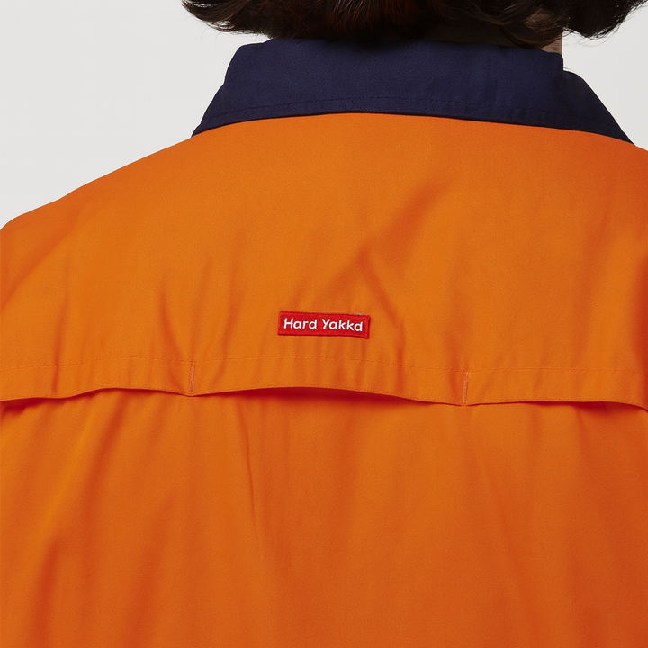 Hard Yakka Men's Core Vented Cotton Drill Taped Work Shirt Y07940