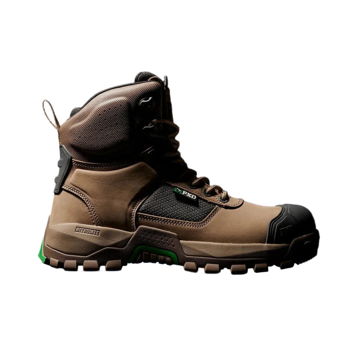 FXD WB-1 High Cut Nitrolite Zip Sided Composite Toe Safety Boot