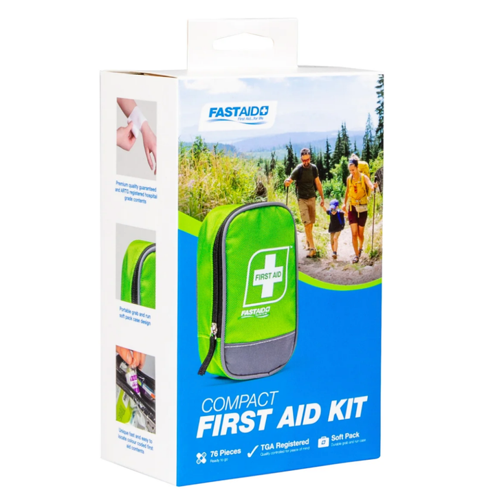 FastAid (FANCC30) FIRST AID KIT, E-SERIES COMPACT SOFT PACK, BLUE, EA