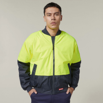 Hard Yakka Men's Core Hi-Vis Bomber Work Jacket Y06670
