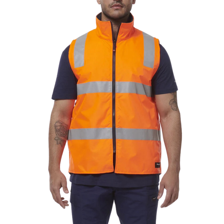 KingGee Men's Hi-Vis Taped Insulated Taped Work Vest K55031