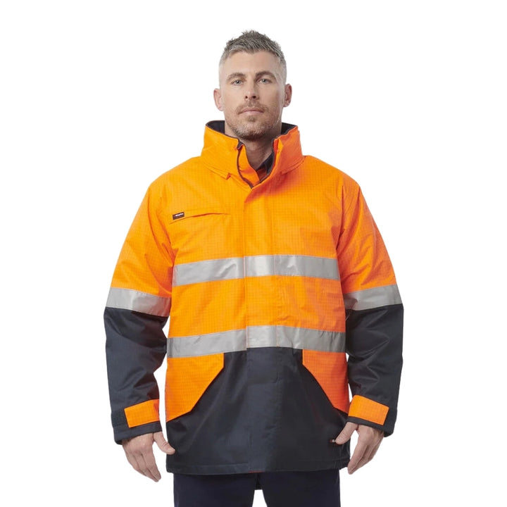 KingGee Men's Hi-Vis 2-Tone Taped Antistatic Waterproof Jacket K55035